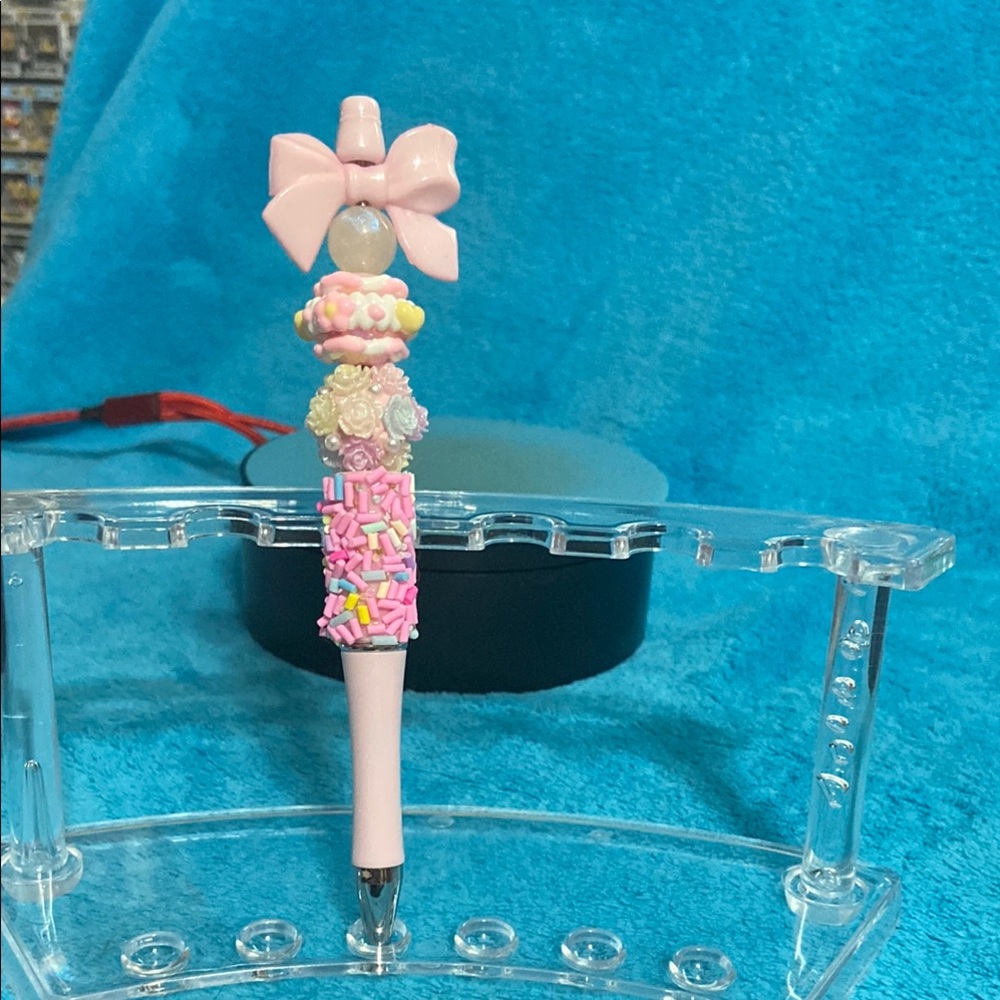 Pink Beaded Pen